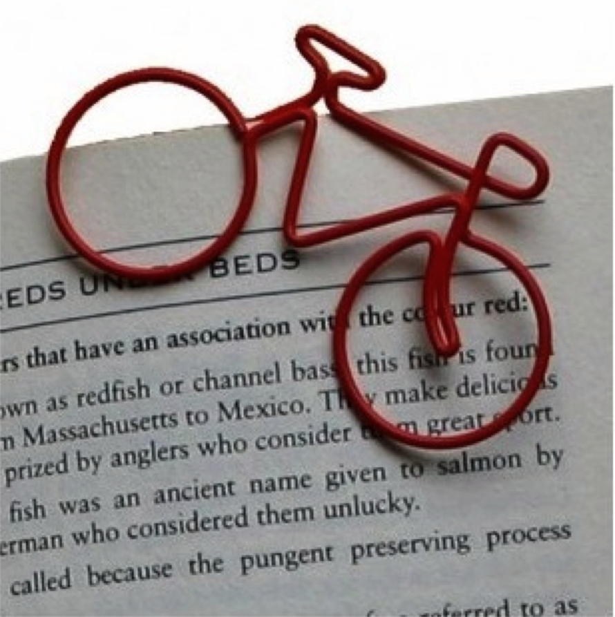 Bicycle book mark