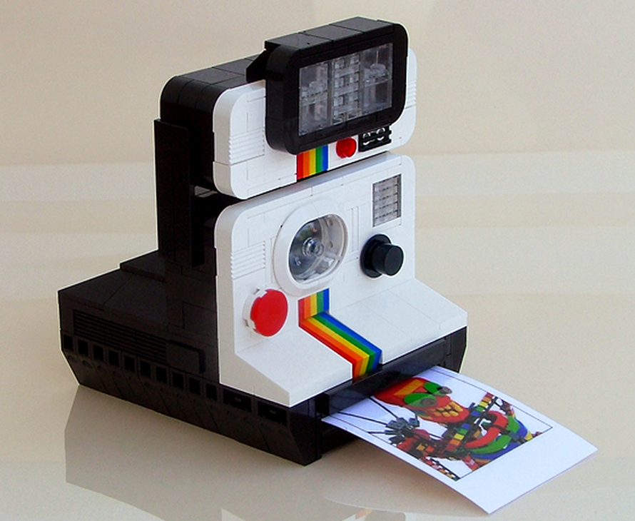 Lego polaroid camera