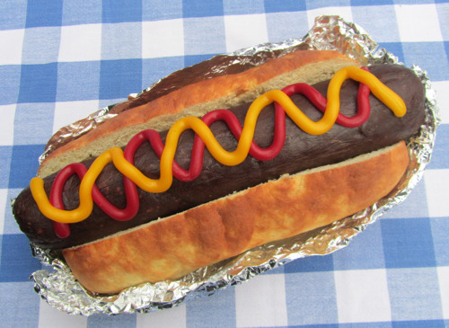 Giant Gourmet Hot Dog Cake