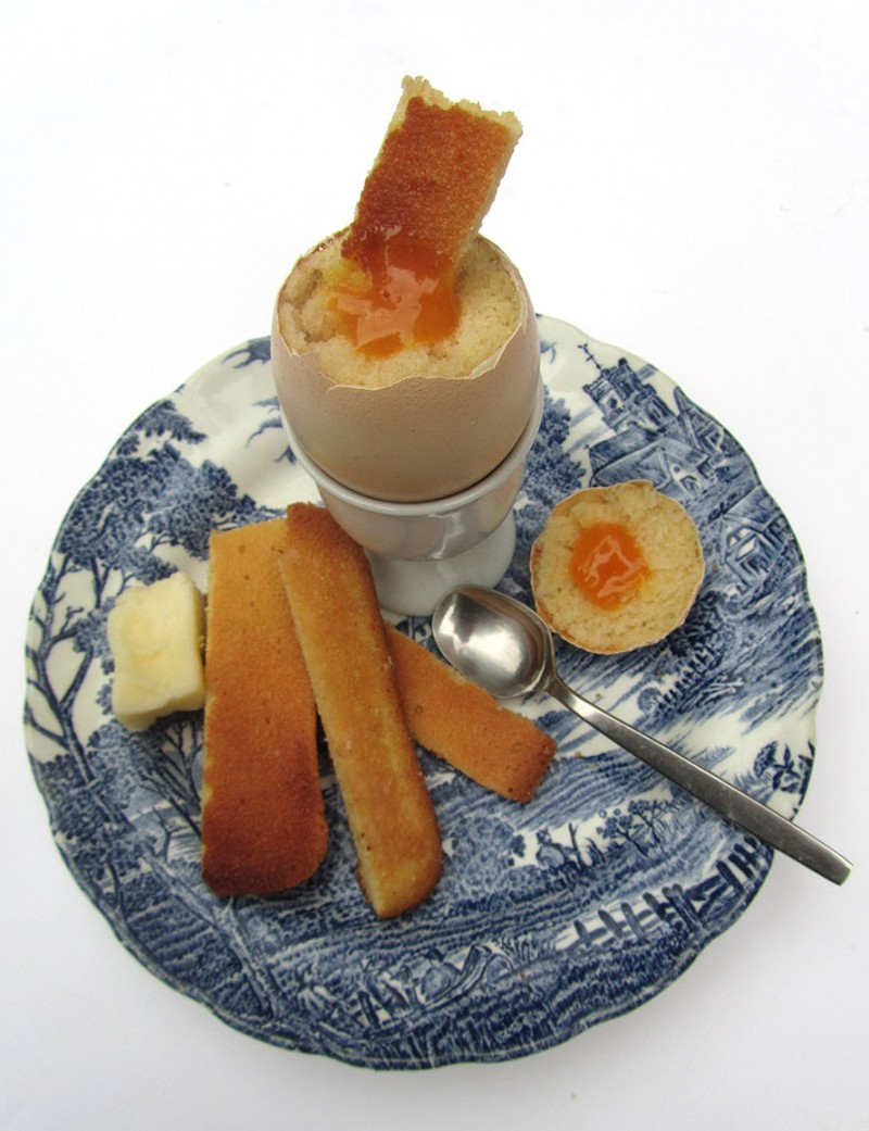 Baked Egg and Sponge Soldiers Frances Quinn